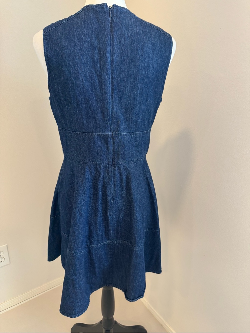 Shoshanna Presley Denim Fit-and-Flare Mini Dress 6 - Picture 6 of 10